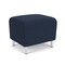 Lesro Siena Lounge Reception 1 Seat Bench, Brushed Steel, RF Blueberry Upholstery SN1001 - alternate 2